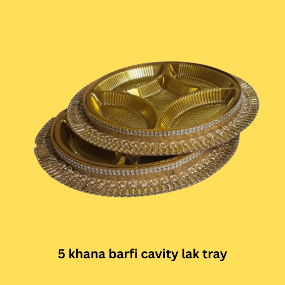 5 Khana Barfi Dryfruit Cavity Lak Tray