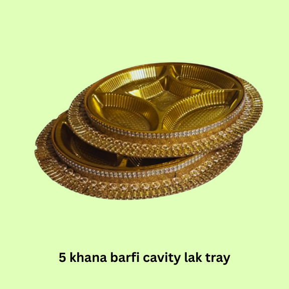 5 Khana Barfi Dryfruit Cavity Lak Tray