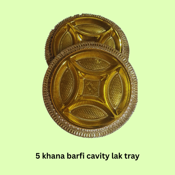 5 Khana Barfi Dryfruit Cavity Lak Tray