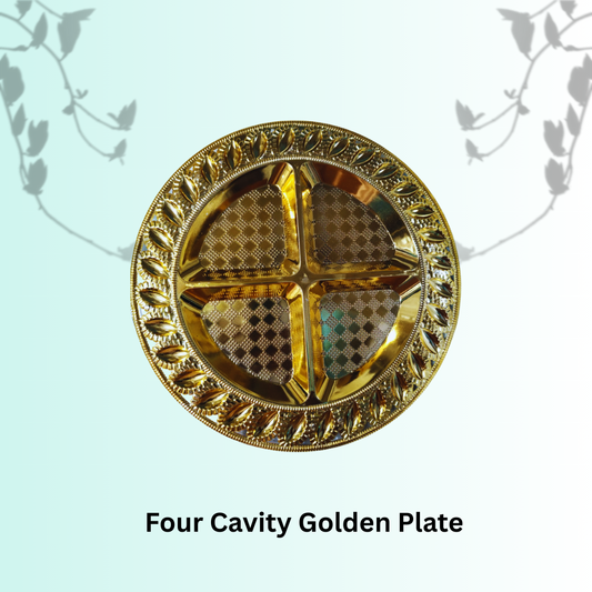 Four Cavity Golden Plate Item No: (2717)