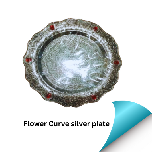 Flower Curve Silver Plate Item No: (2720)