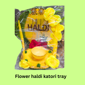 Flower Haldi Katori Tray Item No: (2916)