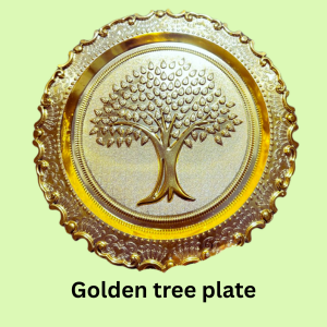 Golden Tree Plate Item No: (278)