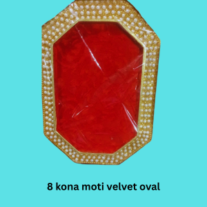 8 Kona Moti Velvet Oval Tray (Item No:-3-26 )