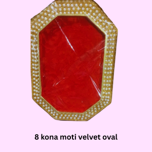 8 Kona Moti Velvet Oval Tray (Item No:-2326)