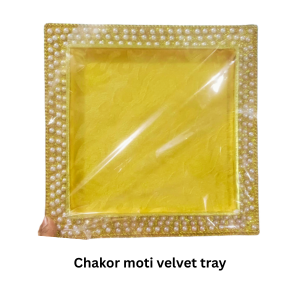Chakor Moti Tray Velvet tem No:-3-39)