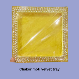 Chakor Moti Tray Velvet tem No:-3-39)