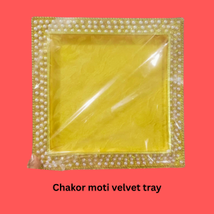 Chakor Moti Tray Velvet tem No:-3-39)