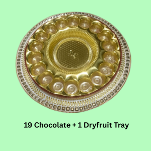 19 Chocolate +1 Dryfruit Tray (Item No:- 2410)