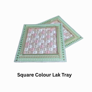 2.25 Inch Chakor Border Lak Tray (Item No:-3-27)