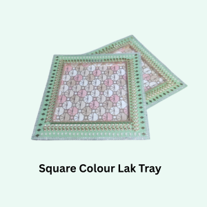 2.25 Inch Chakor Border Lak Tray (Item No:-3-27)