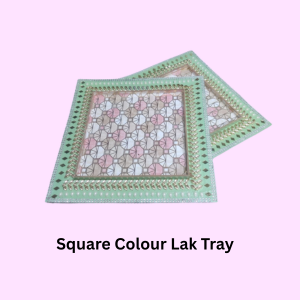 2.25 Inch Chakor Border Lak Tray (Item No:-3-27)