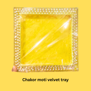 Chakor Moti Tray Velvet tem No:-2339)