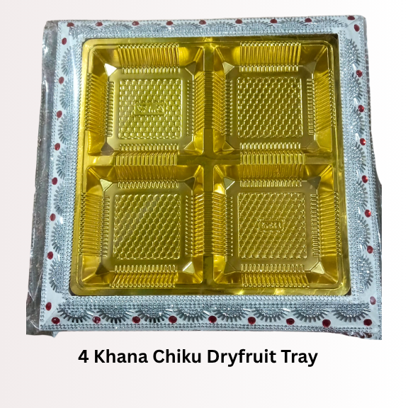 4 Khana Chiku Dryfruit Tray