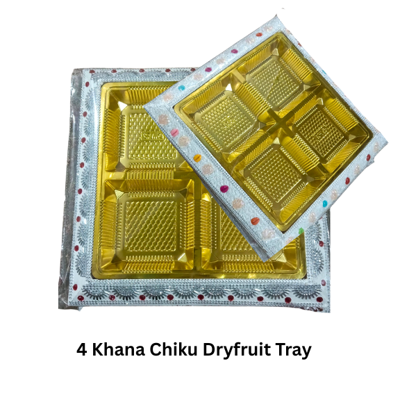 4 Khana Chiku Dryfruit Tray