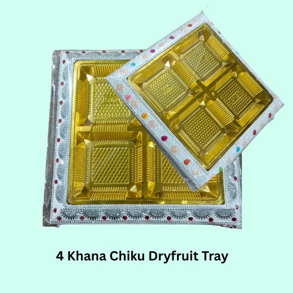 4 Khana Chiku Dryfruit Tray