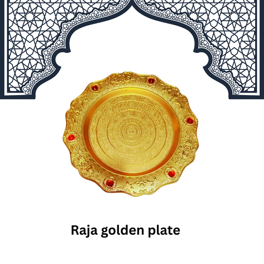 Raja Golden Plate Item No: (2726)