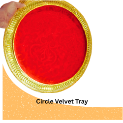 Circle Velvet Tray (Item No:-(2315)