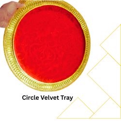 Circle Velvet Tray (Item No:-3-15)