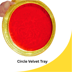 Circle Velvet Tray (Item No:-3-15)