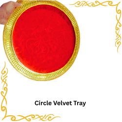 Circle Velvet Tray (Item No:-3-15)