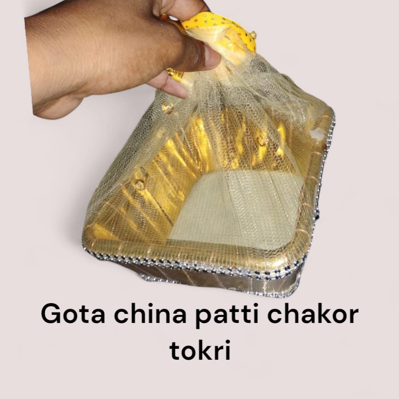 Gota Tokri China Patti Chakor / Golden Gota Tokri China Patti Chakor