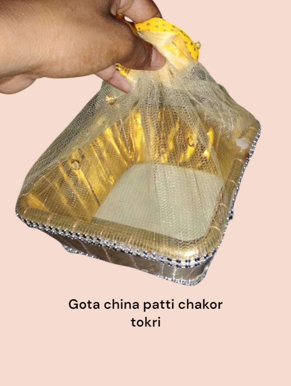 Gota Tokri China Patti Chakor / Golden Gota Tokri China Patti Chakor