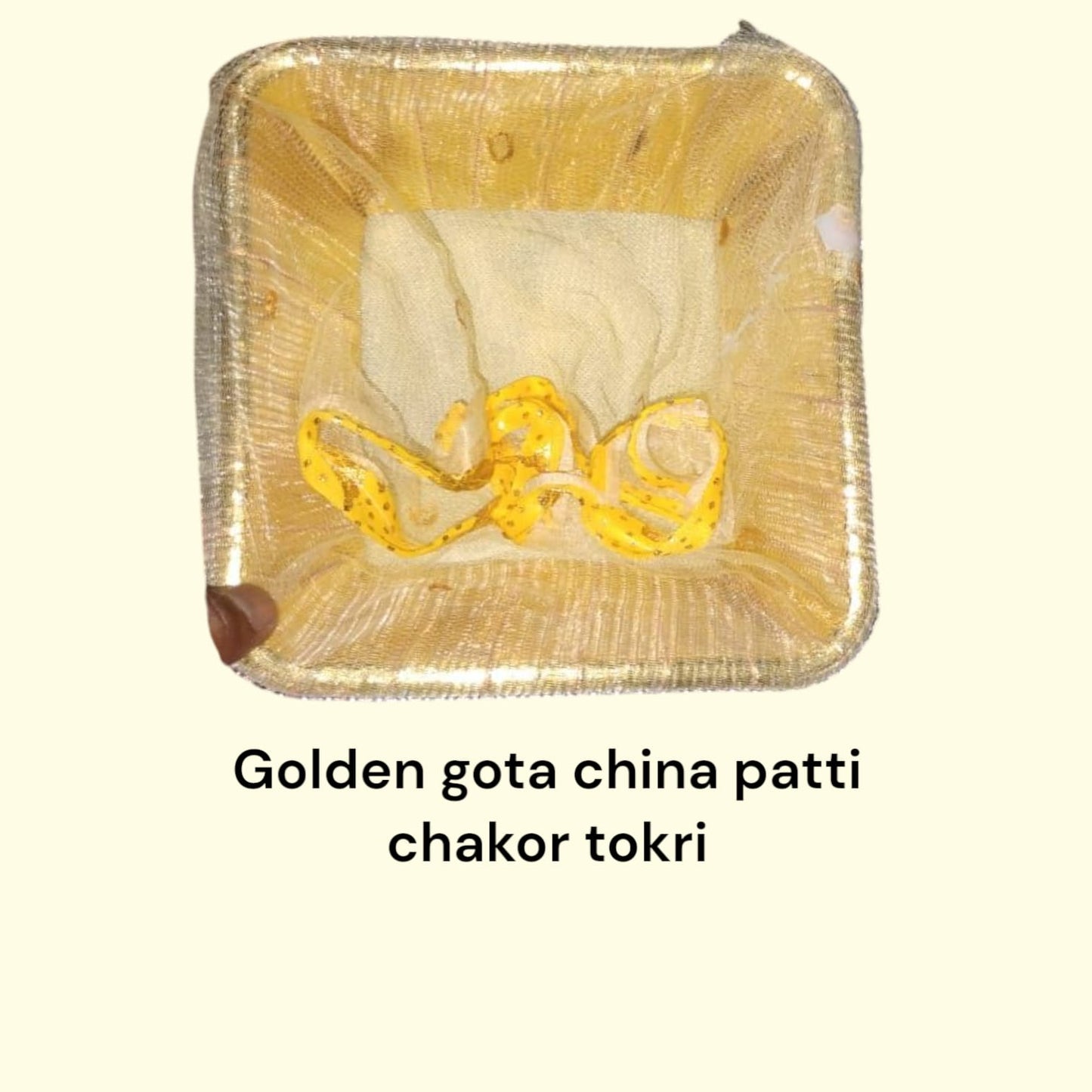 Gota Tokri China Patti Chakor / Golden Gota Tokri China Patti Chakor