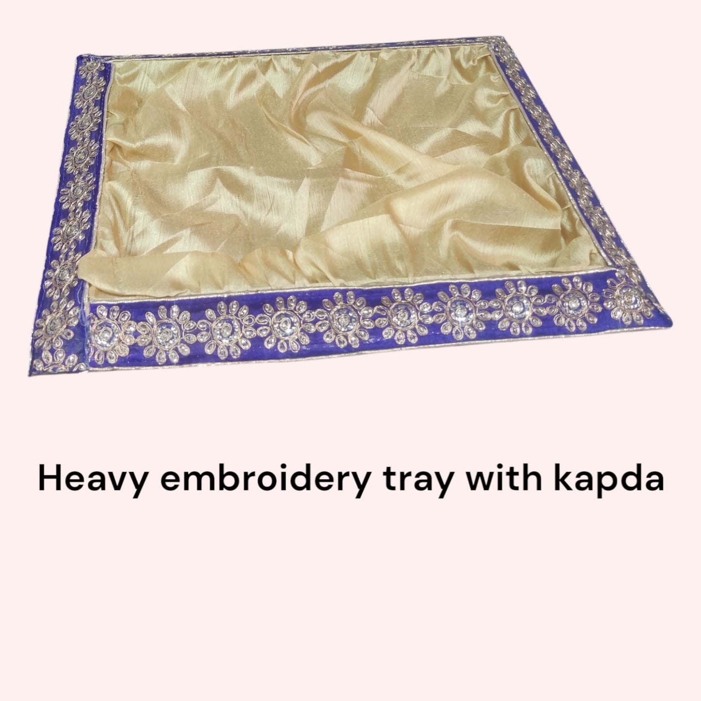 Heavy Embroidery Tray With Kapda (Item No:-3-32)