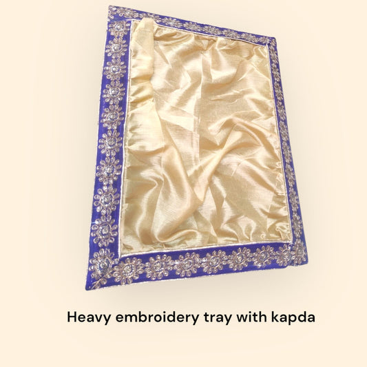 Heavy Embroidery Tray With Kapda (Item No:-2332)