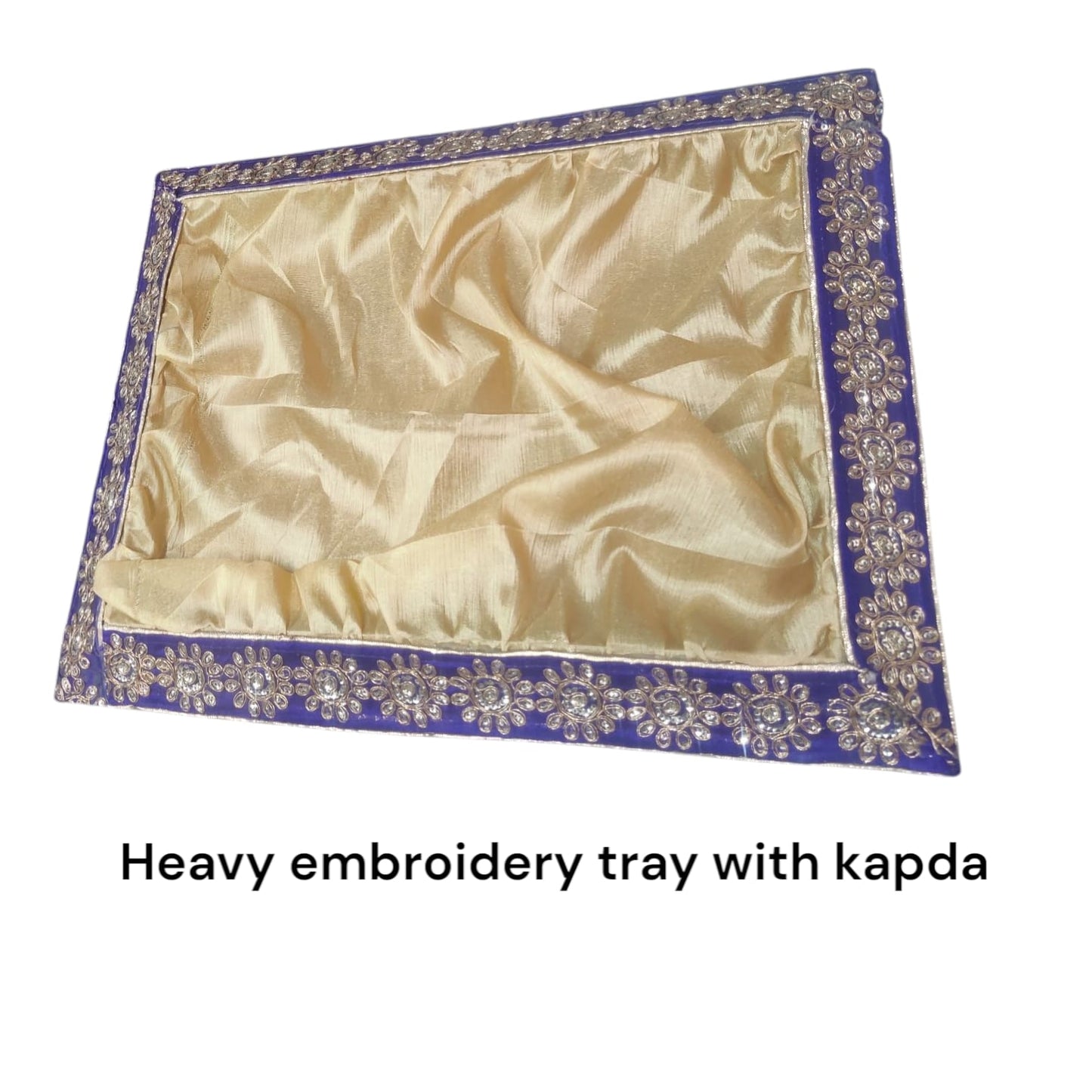 Heavy Embroidery Tray With Kapda (Item No:-3-32)