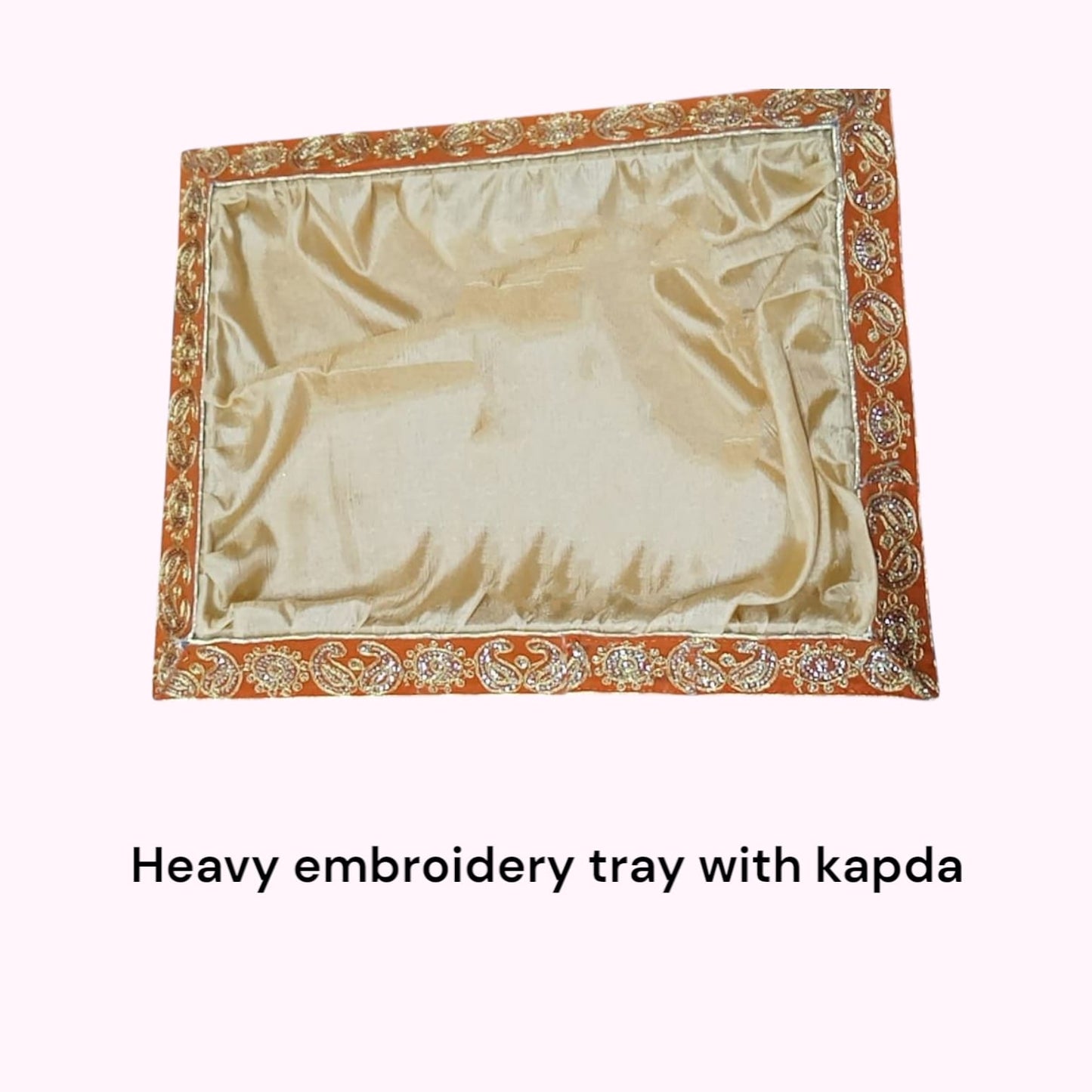 Heavy Embroidery Tray With Kapda (Item No:-3-32)