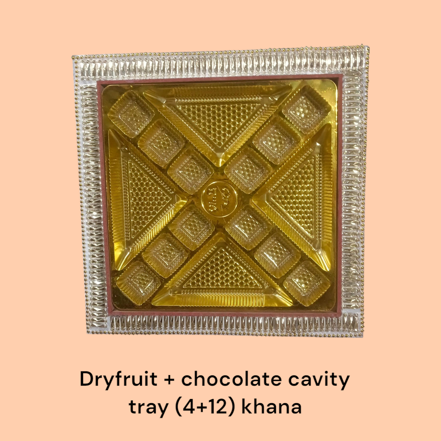 Dryfruit + Chocolate Cavity Tray (4+12) Khana