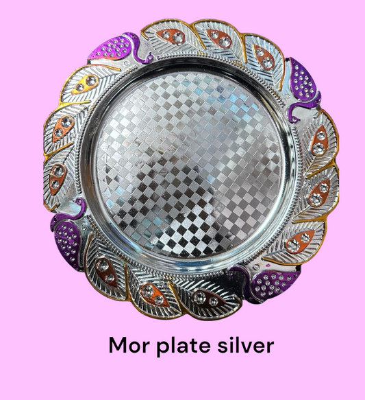 Check Mor Plate Silver Item No: (2712)