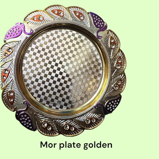 Check Mor Plate Golden Item No: (2711)