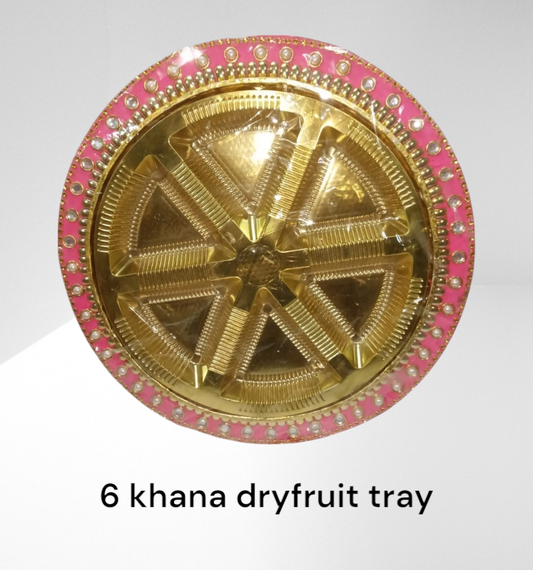 6 Khana Dryfruit Tray (Item No:- 2423)
