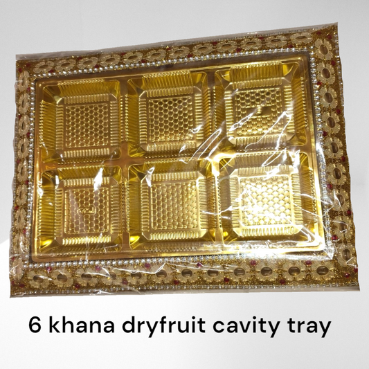 6 Khana Dryfruit Cavity Tray (Item No :-2431)