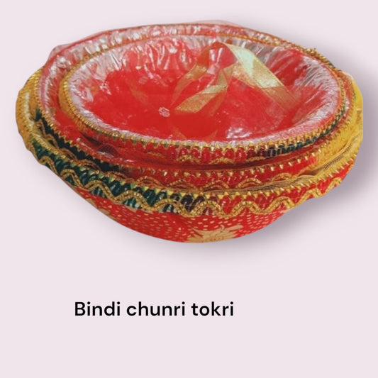 Bindi Chunri Tokri / Velvet Tiranga Tokri (Item No:-2-2-2)