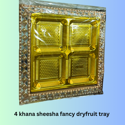 4 Khana Sheesha Fancy Dryfruit Tray