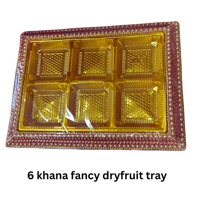 6 Khana Fancy Dryfruit Tray