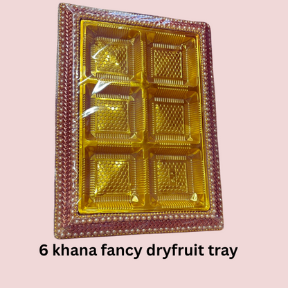 6 Khana Fancy Dryfruit Tray