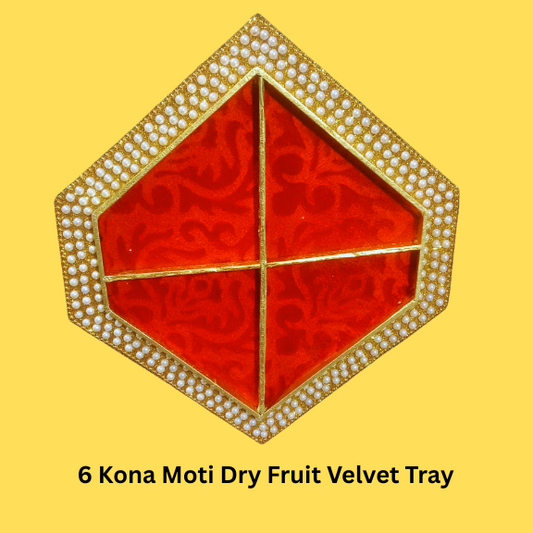 6 Kona Moti Dry Fruit Velvet Tray