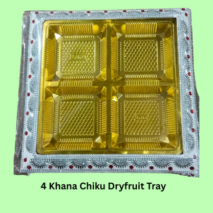 4 Khana Chiku Dryfruit Tray