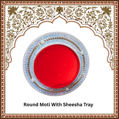 Round Moti With Sheesha Tray (Item No:-3-31 )