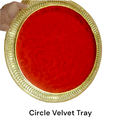 Circle Velvet Tray (Item No:-3-15)