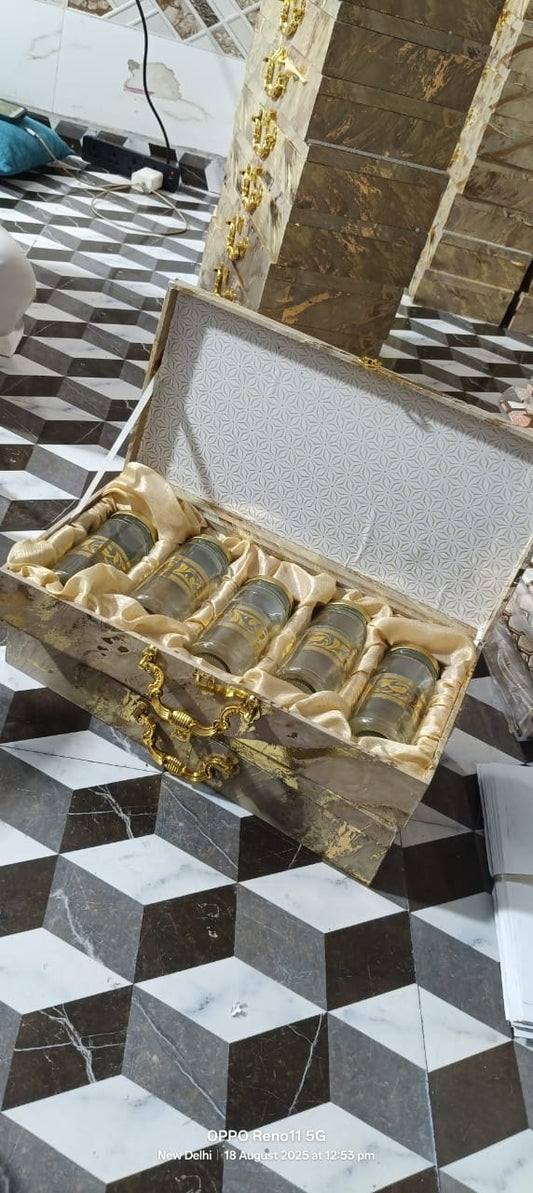 5 jar rectangular boxes with big jars