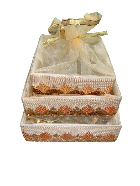 Orange Peach MDF/ White Jute MDF / Taj Mahal MDF