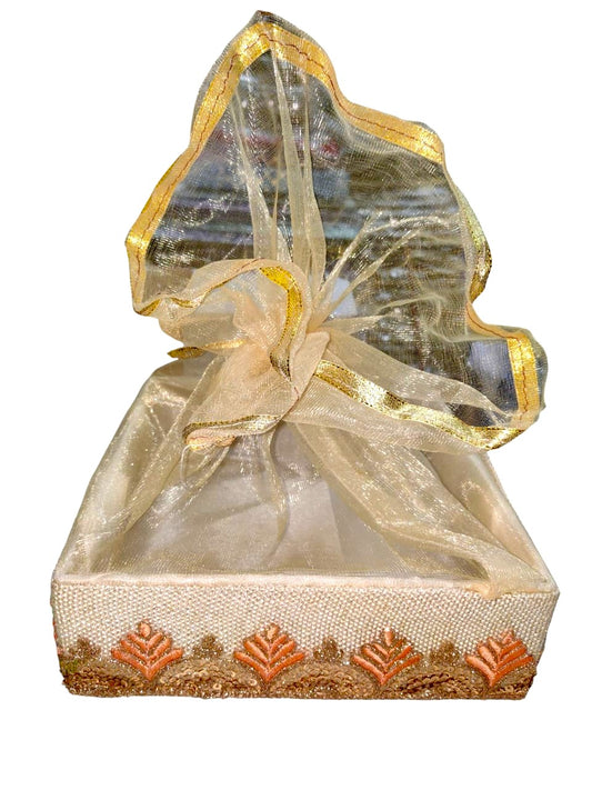 Orange Peach MDF/ White Jute MDF / Taj Mahal MDF