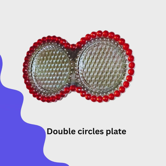 Double Circles Plate